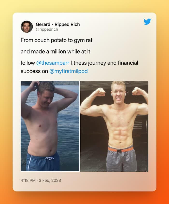 Ripped Rich Fit and Wealthy Sam Parr